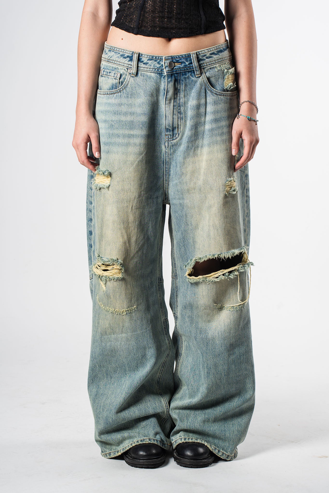 Distressed Jeans Blue